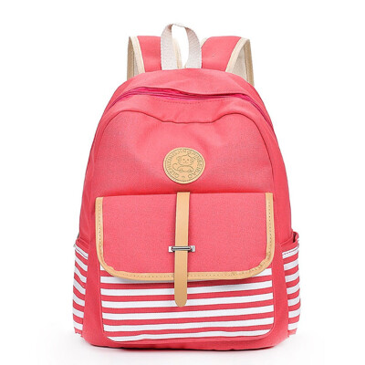 

Tailored Women Girls Canvas Preppy Shoulder Bookbags School Travel Backpack Bag