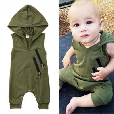 

Fashion Newborn Baby Boys Girls Casual Hooded Romper Jumpsuit Outfit Clothes