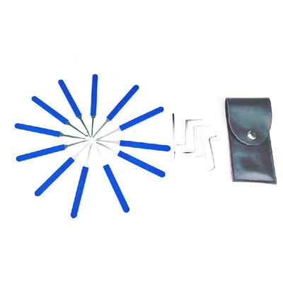 

Strong Pick&Hook Set Stainless Steel Lock Set 17Pcs Blue with Bag