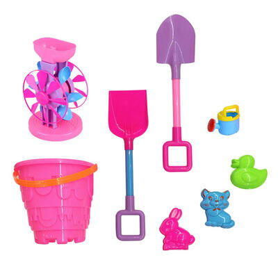 

8pcsset Kids Simulate Bucket Shovel Beach Seaside Water Sand Play Toys