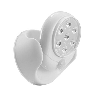 

Adjustable -E-D Motion Light Activated Sensor Indoor Outdoor Cordless Patio Wall