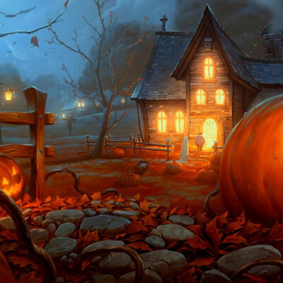 

New Hot DIY 3025cm Halloween Diamond Embroidery Full Rhinestone DIY Painting Cross Stitch Home Decoration