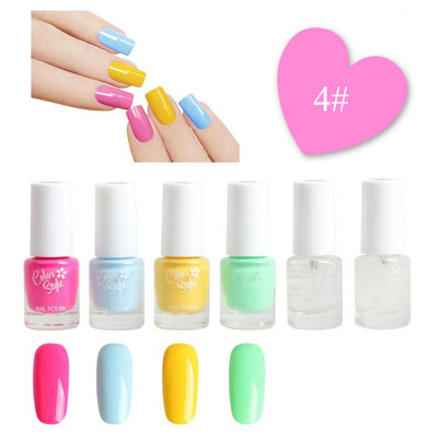 

4ml6pcs Gel Polish Set UV Permanent Primer Top Coat Poly Gel Varnish Nail Art Manicure Gel dropship support