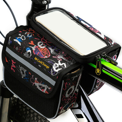 

Bicycle Touchscreen Phone Holder Frame Bag Pannier Tube Case Pouch Cycling Bike