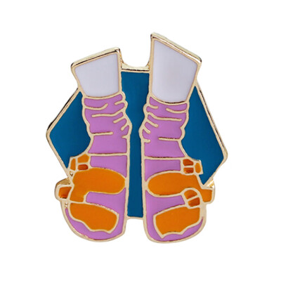 

Cartoon Brooch Bicycle Girl Shoes Origami Wishing bottle Travel around the world Enamel pins Backpack Jacket Lapel Pin Badge