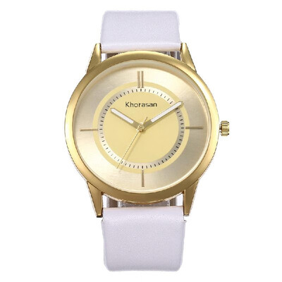 

Women Casual PU Leather Band Watch Lady Fashion Simple Alloy Case Quartz Wrist Watch