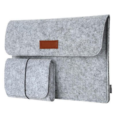 

dodocool 133-Inch Felt Sleeve Cover Carrying Case Protective Bag 4 Compartments with Mouse Pouch for Apple 13" MacBook Air 13"