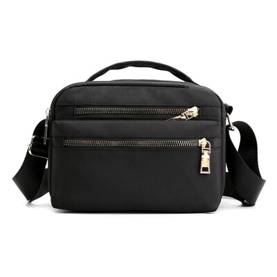 

Mother canvas bag woman oblique satchel bag light nylon middle-aged&old lady one shoulder back small satchel bag