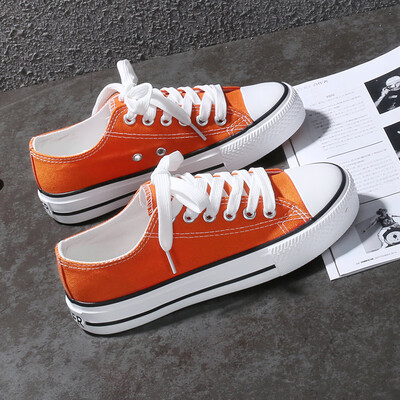 

Autumn new small white canvas womens shoes 2019 trendy shoes black retro shoes Korean version sneakers 100 student cloth shoes