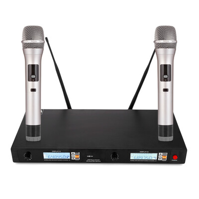 

SCIMELO U - 8020 Infrared Automatic Synchronizing UHF Wireless Microphone Set