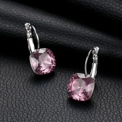 

European&American fashion jewelry square earrings earrings ear buckle female generous temperament earrings accessories female