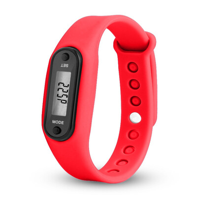 

Digital LCD Silicone Band Pedometer Distance Calorie Counter Sport Watch