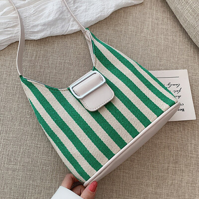 

Leisure bag women 2019 new Korean canvas color bucket bag fashion Joker slung shoulder bag