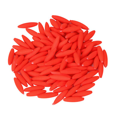 

Saidsome 100pcs Fishing Float Space Beans Fishing Gear Accessories Sea Plastic Sinker fishing bait fishing lure