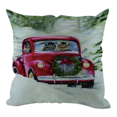 

〖Follure〗Christmas Pillow Cover Pillowcases Decorative Sofa Cushion Cover Home Decoration