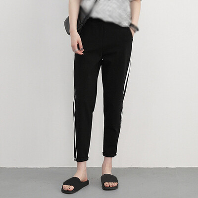 

Ladies Elastic Waist Drawstring Bottom Pants Plus Size Running Sports Trouser