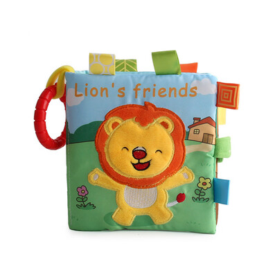 

Tailored Baby Kids Intelligence Development 3D Animal BB Sound Cloth Book Educational Toy