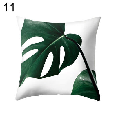 

Forest Leaf Print Pillow Case Waist Throw Cushion Cover Car Office Home Decor