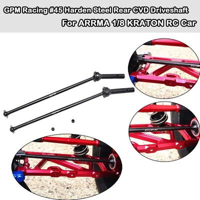 

Siaonvr GPM Racing 45 Harden Steel Rear CVD Driveshaft For ARRMA 18 KRATON RC Car