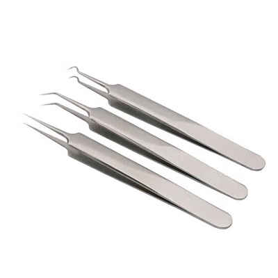 

3Pcsset Blackhead Tweezers Blackhead Blemish Removers Acne Extractor Face Skin Care Tools