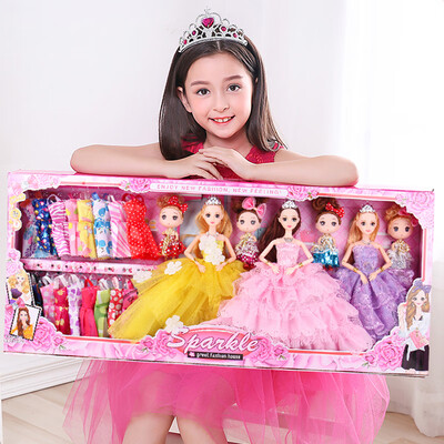 

dolls play house toys girl Mid-Autumn Festival gift red pink blue 3 big 4 confused princess