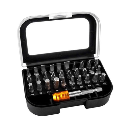 

〖Follure〗31pcs Screwdriver Drill Set 30 Most Used Drill Bits With 1 Quick Release Hex