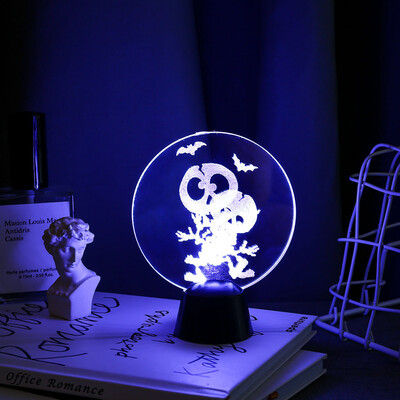 

〖Follure〗Halloween Night Light 3D llusion LED Table Lamp Gift Home Decor Halloween Gift