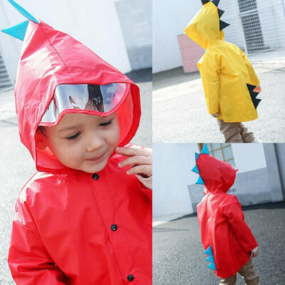 

Cartoon Dinosaur Rain Coat Poncho Rainwear Waterproof Jacket Baby Kids Children