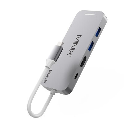 

MINIX NEO 240GB SSD Storage USB C Hub Multi-Port USB 30 Type C HD Port for Apple MacBook MacBook Air MacBook Pro
