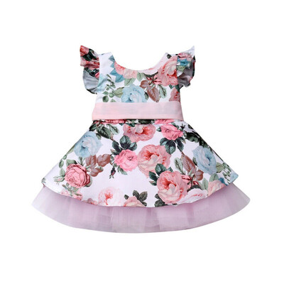 

Toddler Kids Baby Girls Summer Flower Princess Party Pageant Dress Sundress Clothes