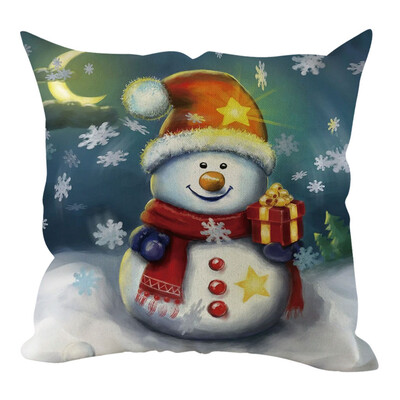 

Tailored Christmas Pillow Cover Pillowcases Decorative Sofa Cushion Cover Home Decoration