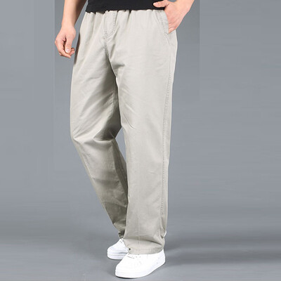 

Gobestart Mens Fashion New Style Large-Size Pure-Color Overalls And Trousers Leisure Pant
