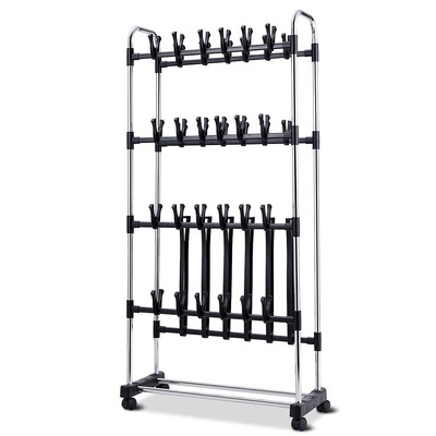 

36 Pairs Clip On Shoe&Boot Rack Adjustable Storage Shelf