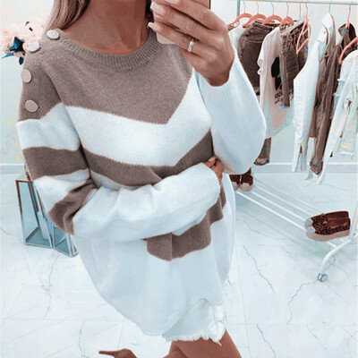 

〖Follure〗Womens Ladies Pullover Loose Long Sleeve Sweater Tops Knitwear Blouse