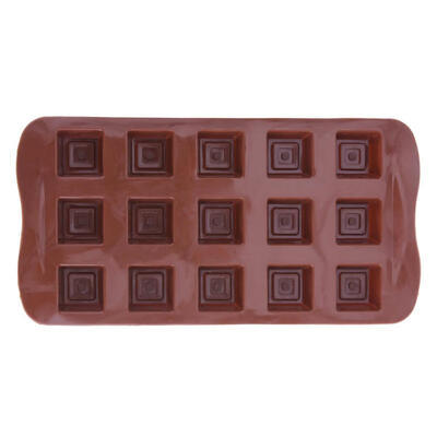 

15 Cavities DIY Chocolate Silicone Square Grid Mold Cookie Baking Moulds