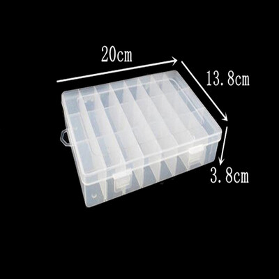 

Saidsome 24 Compartment Fishing Lures Tackle Hooks Baits Storage Plastic Box fishing bait fishing lure