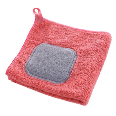 

Microfiber Scouring Pad Kitchen Absorbent Dishcloth Cleaning Cloths Towels