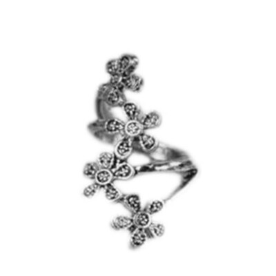 

Original Single Trade Four Small Plum Flowers Retro Ring Jewelry Factory Direct