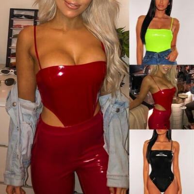 

Women&39s Pu Leather Leotard Bodysuit Yoga Jumpsuit Catsuit Clubwear Swimsuit
