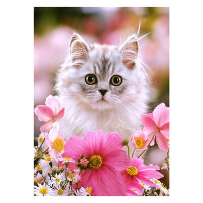 

5D DIY Full Drill Diamond Painting Lovely Cat Cross Stitch Embroidery Kits