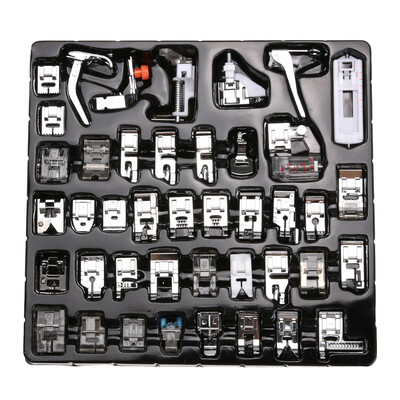 

42 PCS Domestic Sewing Machine Foot Feet Snap On For Brother Singer Set