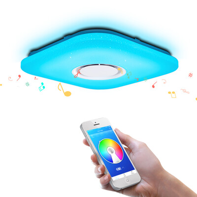 

OFFDARKS Modern Dimmable LED Ceiling Light APP Remote Control Bluetooth 95 - 265V