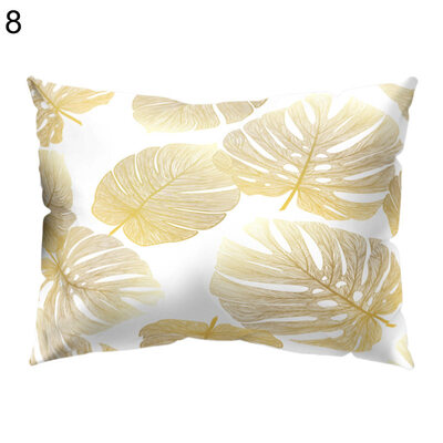 

Flower Leaves Light Pillow Case Cushion Cover Sofa Bed Car Hotel Office Decor