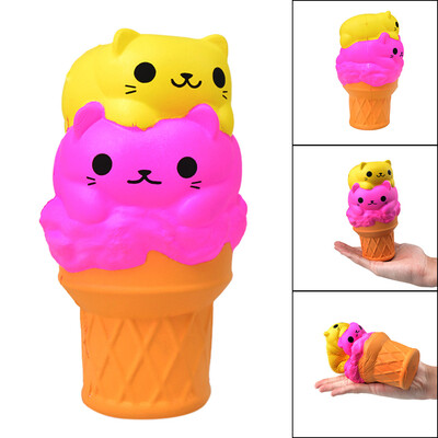

Siaonvr Cat Squish Ice Cream Slow Rising Squishies Toy Squishes Stress Relief for Kids