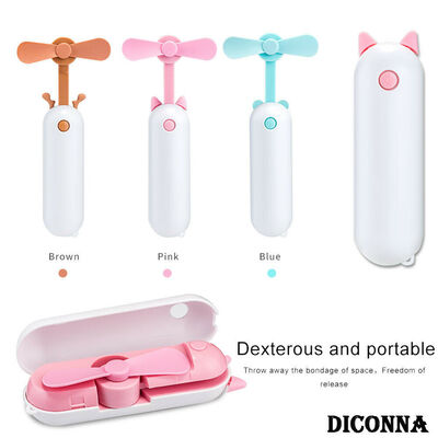 

Portable Foldable Rechargeable USB Fan Air Cooler Small Mini Operated Hand Held