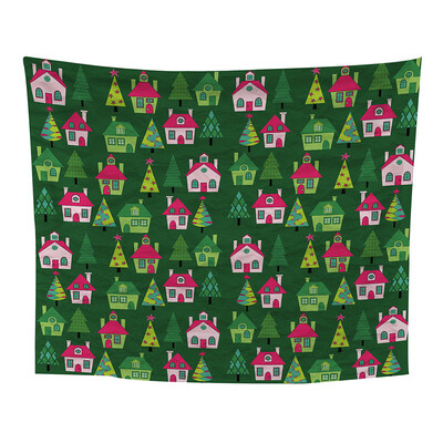 

Gobestart Christmas Printing Home Tapestry Wall Hanging Wall Decoration Beach Towel