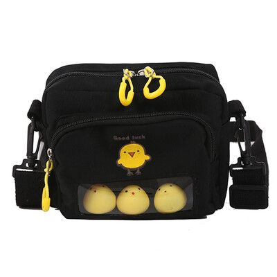 

Bag girl bag fashion small oblique bag Xia Han version of personality 100 students lovely ins canvas bag