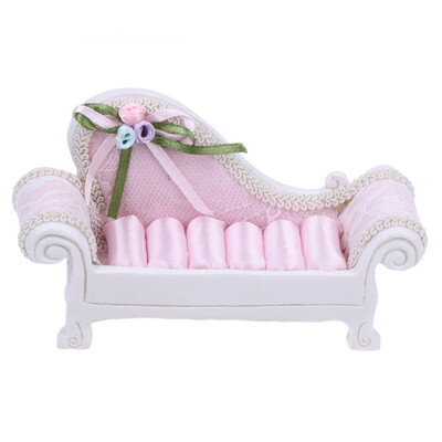 

Mini Creative Resin Sofa Wedding Home Ornaments Ring Jewelry Photo Prop