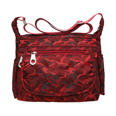 

Fashion Women Print Waterproof Zipper Travel Pouch Crossbody Shoulder Mummy Bag