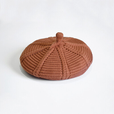 

3 To 8 Years Old Autumn Child Striped Berets Winter Warm Knit Kids Cap Hat Boys Girls Beret